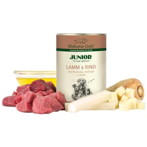 Hubertus Gold Junior Lamm & Rind mit Pastinaken, Kohlrabi