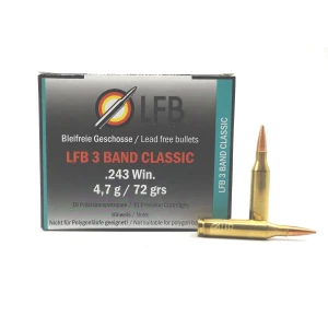 Jagdmunition LFB 3 Band Classic .243 Win. 4.7g bleifrei