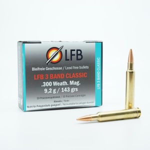 Jagdmunition LFB 3 Band Classic Kaliber .300 Wby. Mag. 9.2g bleifrei