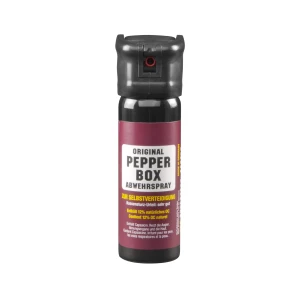 Pfefferspray Pepper-Box gross mit Nebel und Flip-Top Kappe