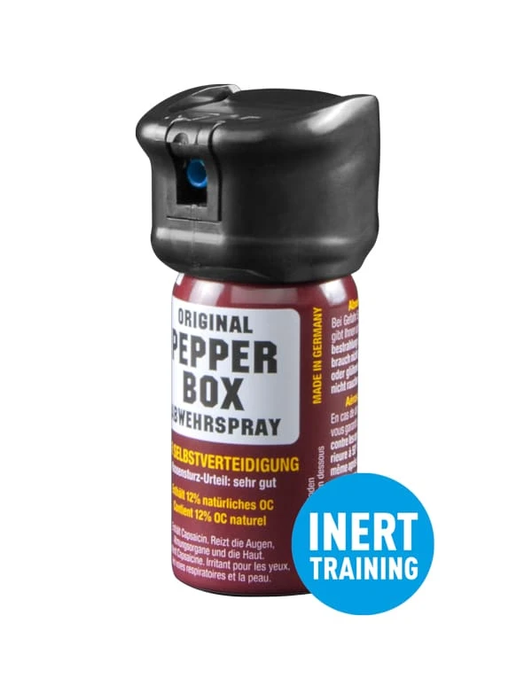 Pfefferspray Pepper-Box klein 40 ml mit Flip Top für Training mit Nebel