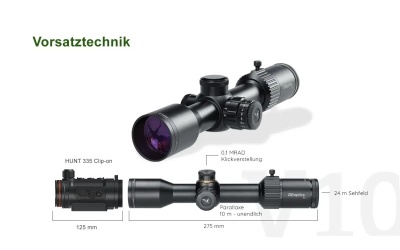 NXT V10 Leistungsstarkes Zielfernrohr mit maximalem Zoom