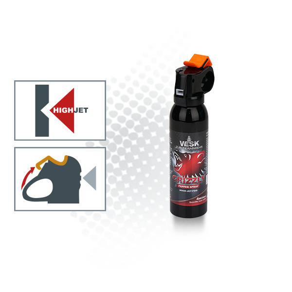 Pfefferspray VESK Grizzly Outdoor 200 ml Breitstrahl