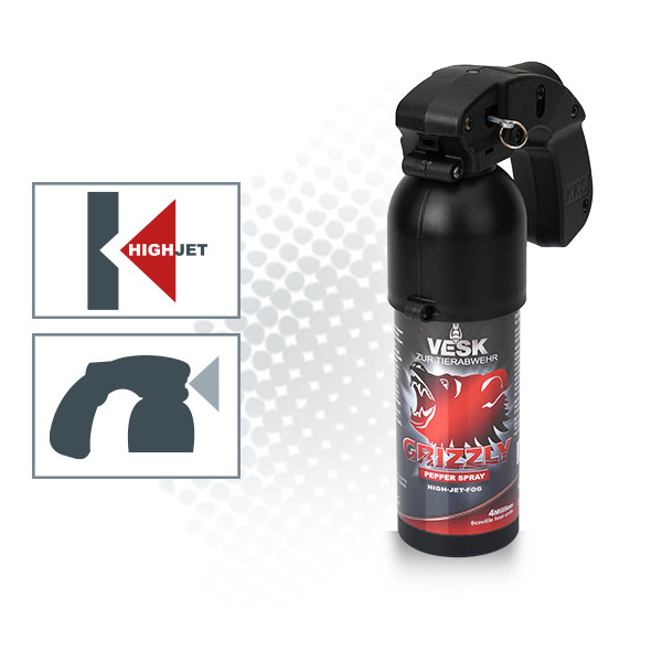 Pfefferspray VESK Grizzly Outdoor 400 ml Breitstrahl