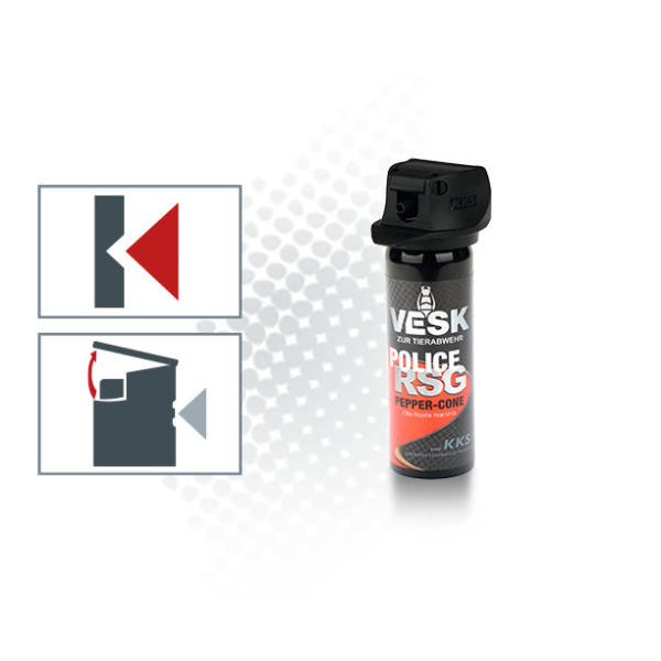 Pfefferspray VESK RSG Police 63 ml Breitstrahl