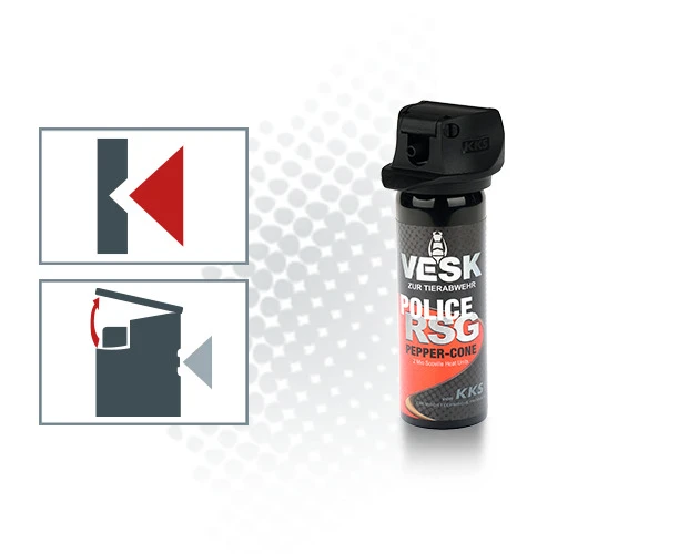 Pfefferspray VESK RSG Police 63 ml Breitstrahl