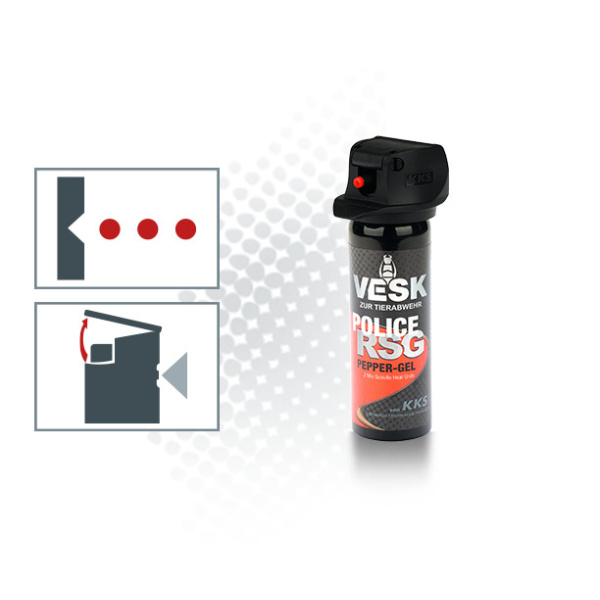 Pfefferspray VESK RSG Police 63 ml Gel