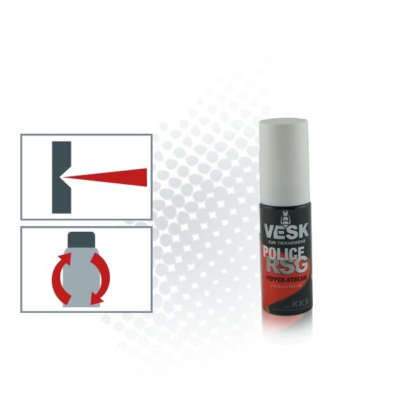 Pfefferspray VESK RSG Police Pocket Nachfülldose 30 ml Weitstrahl