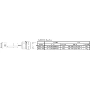 B&T QDSF Adapter für PRINT-X Schalldämpfer 5.56 Warcomp & SOCOM FSD