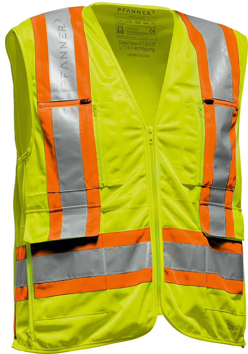 Pfanner Zipp4Fit® Warnweste EN 20471