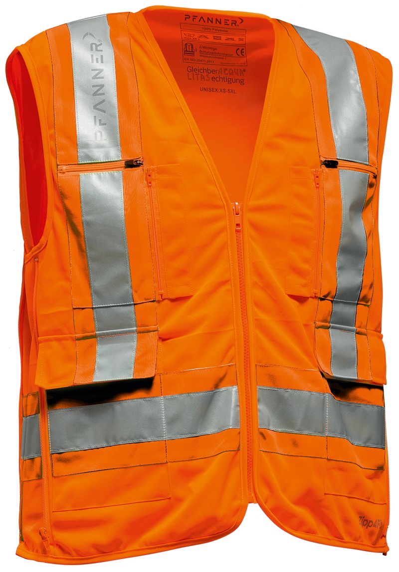 Pfanner Zipp4Fit® Warnweste EN 20471