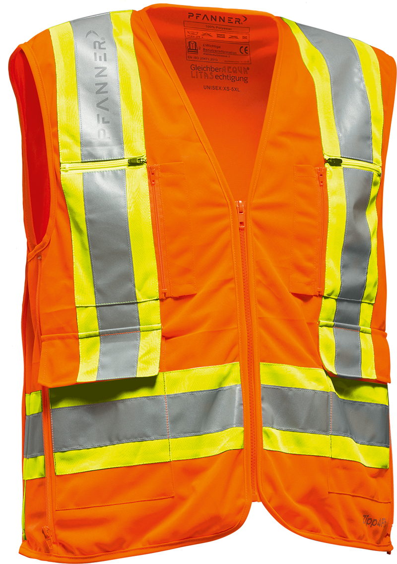 Pfanner Zipp4Fit® Warnweste EN 20471