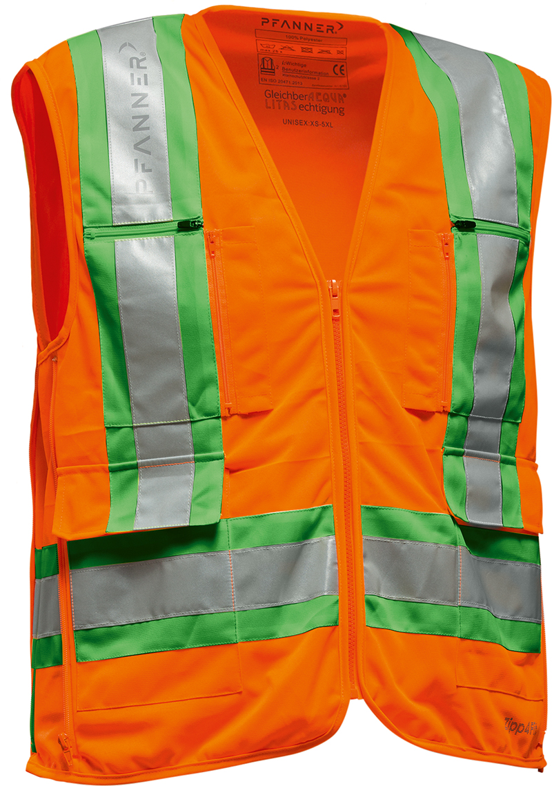 Pfanner Zipp4Fit® Warnweste EN 20471