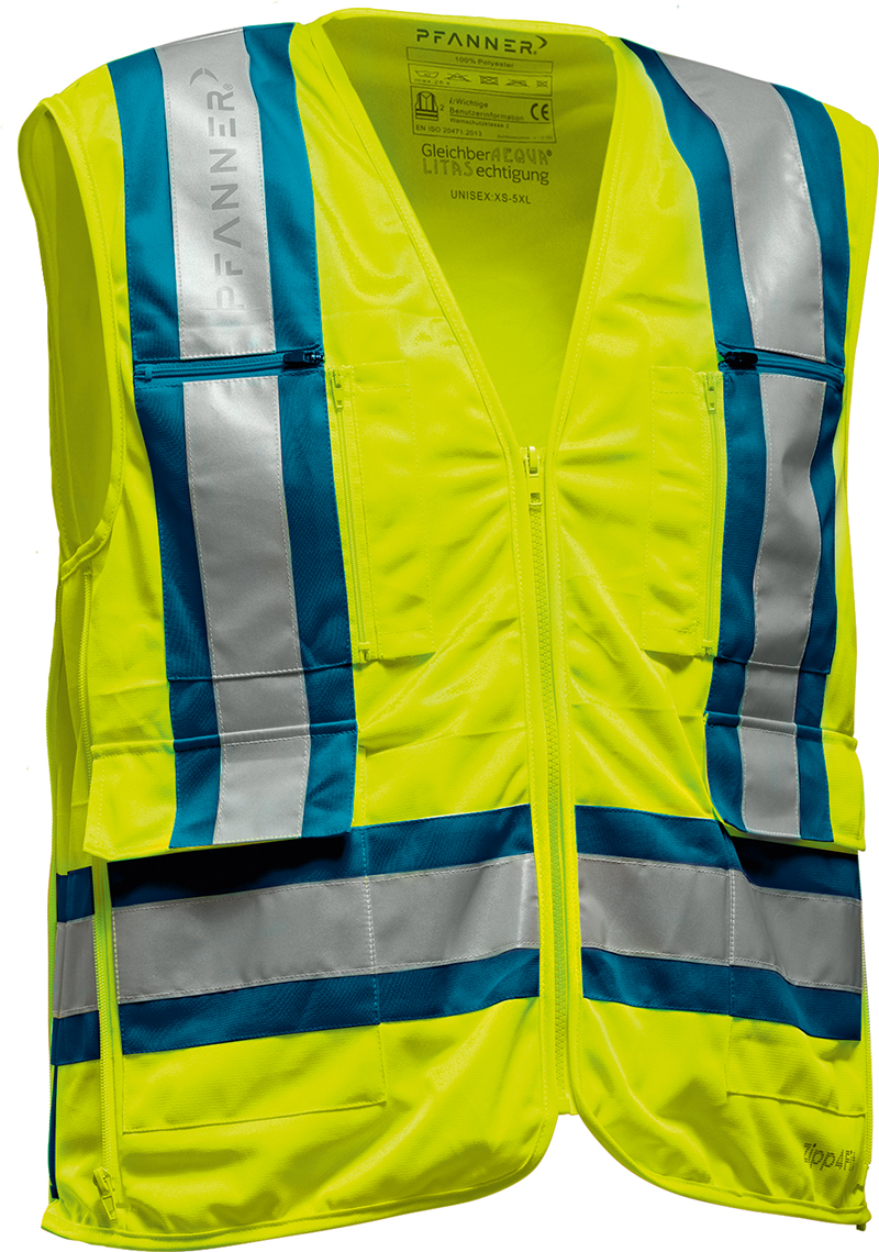Pfanner Zipp4Fit® Warnweste EN 20471