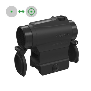 Holosun Reflexvisier HE515C-M-GR mit grünem Wechselabsehen: 2MOA Dot & 65MOA Circledot