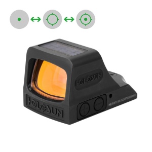 Holosun Reflexvisier HE508T-GR-X2 mit grünem Wechselabsehen: 2MOA Dot, 32MOA Circledot & 32MOA Circle