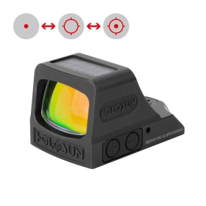 Holosun Reflexvisier HE508T-RD-X2-Black mit rotem Wechselabsehen: 2MOA Dot, 32MOA Circledot & 32MOA Circle