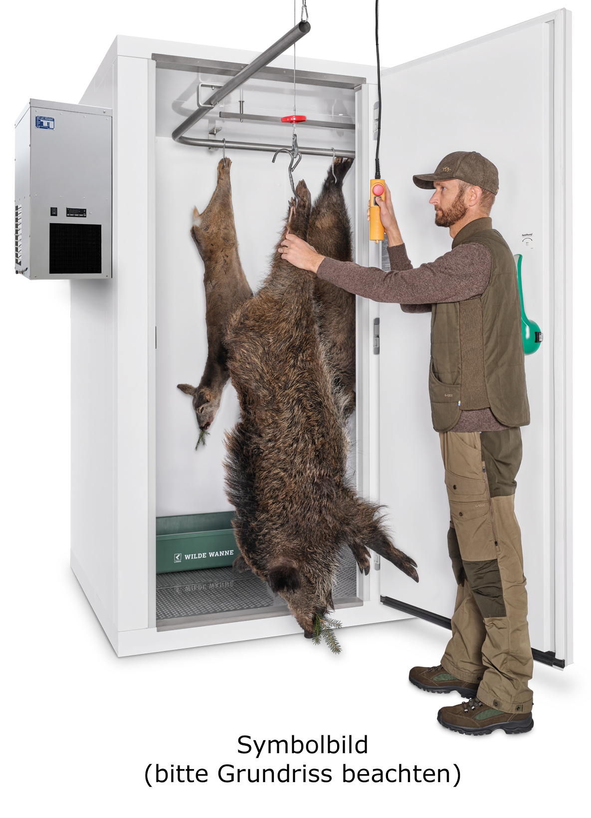 Widlkühlzelle 2100 x 1800 x 2110 mm (BxTxH) inkl. Seitenwandkühlung (Sonderanfertigung mit 50% Rabatt!) – Bild 2