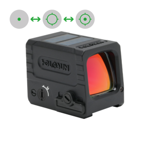 Holosun Reflexvisier AEMS-MICRO-GR-MRS mit grünem Wechselabsehen: 2MOA Dot & 65MOA Circledot