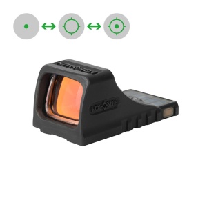 Holosun Reflexvisier SCS-MOS-GR mit grünem Wechselabsehen: 2MOA Dot & 32MOA Circledot