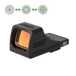 Holosun Reflexvisier SCS-VP9-GR mit grünem Wechselabsehen: 2MOA Dot & 32MOA Circledot