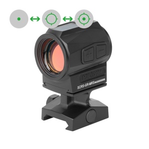 Holosun Reflexvisier SCRS-GR-MRS mit grünem Wechselabsehen: 2MOA Dot & 65MOA Circledot