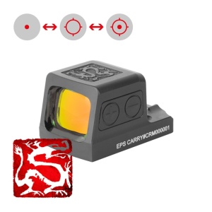 Holosun Reflexvisier RONIN-EPS-CARRY-RD-MRS mit rotem Wechselabsehen: 2MOA Dot & 32MOA Circledot