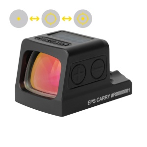 Holosun Reflexvisier EPS-CARRY-GD-MRS mit goldenem Wechselabsehen: 2MOA Dot, 32MOA Circledot & 32MOA Circle