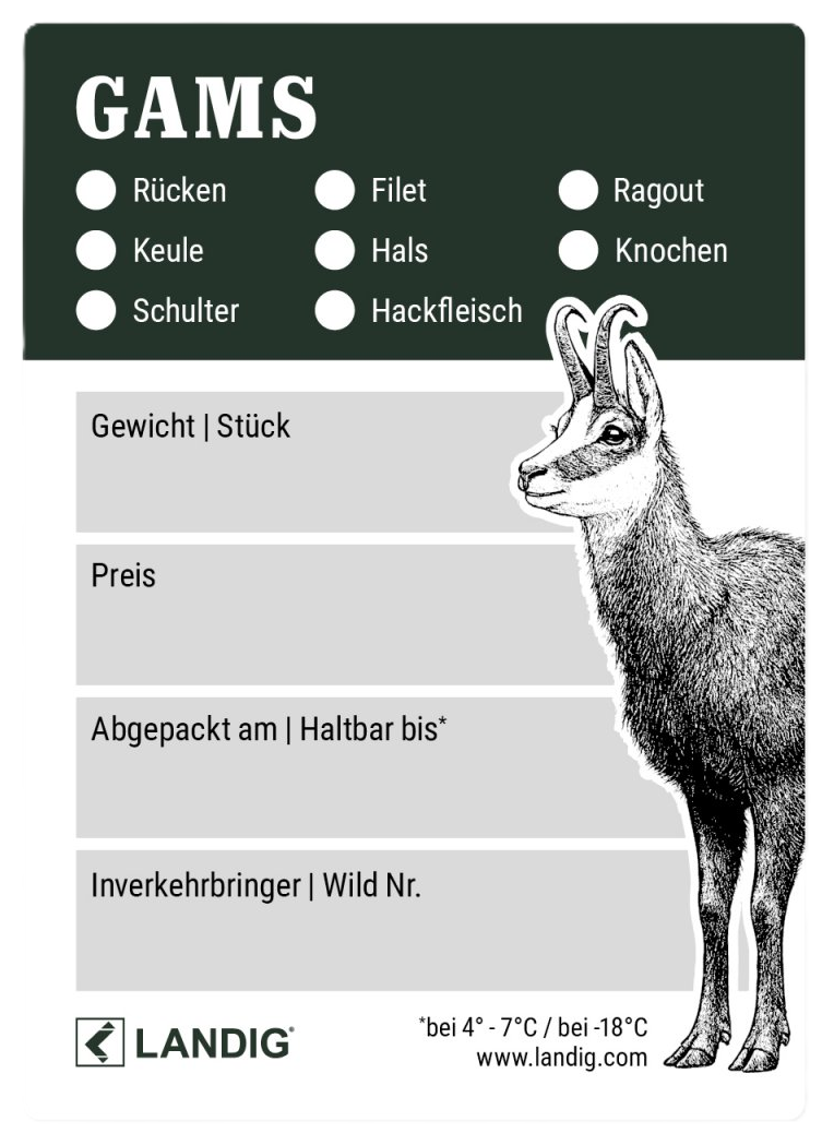 Landig Jagd-Etiketten für Vakuumbeutel – Bild 9