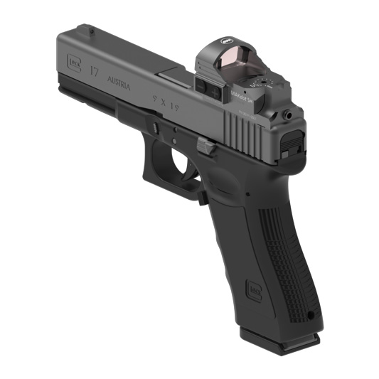 MAK MAKnetic CS hohe Ausführung für Glock 17,19 inklusive MAKDot SH