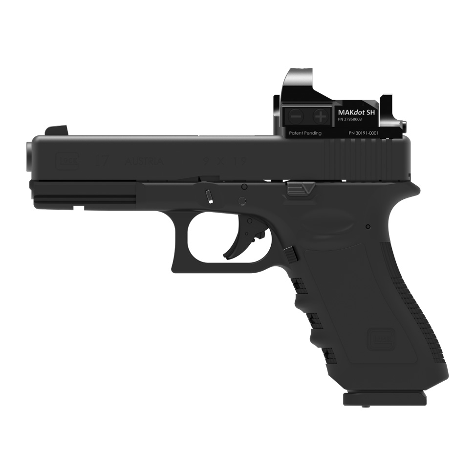 MAK MAKnetic CS hohe Ausführung für Glock 17,19 inklusive MAKDot SH