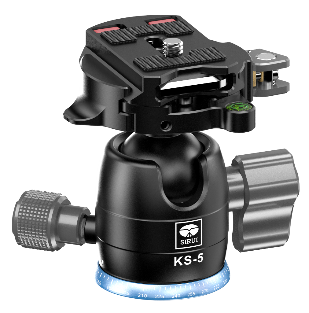 Sirui KS-5 Low Gravity QR Ball Head with Panning Arca-Type Plate