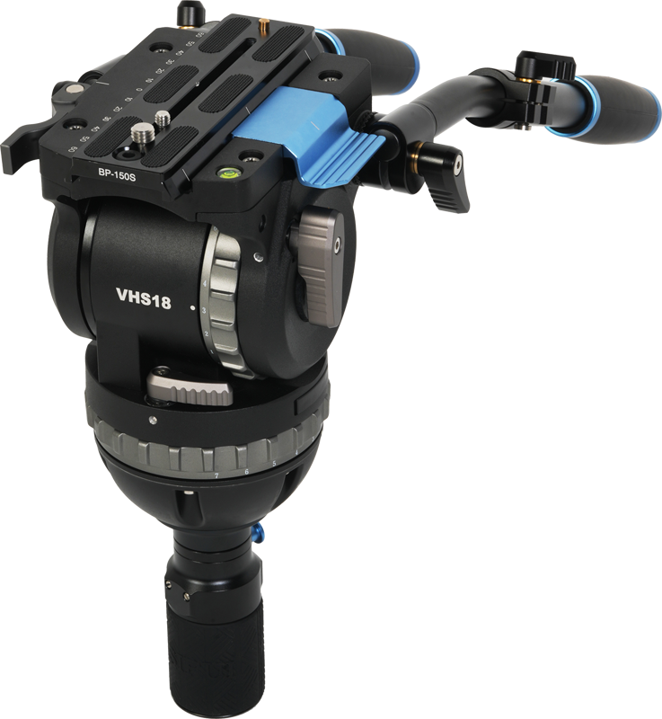 Sirui Twin-Leg Video Tripod 100mm Half-Bowl + VHS18 Professional Fluid Head