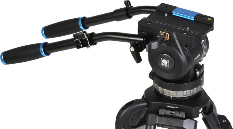 Sirui Twin-Leg Video Tripod 100mm Half-Bowl + VHS18 Professional Fluid Head